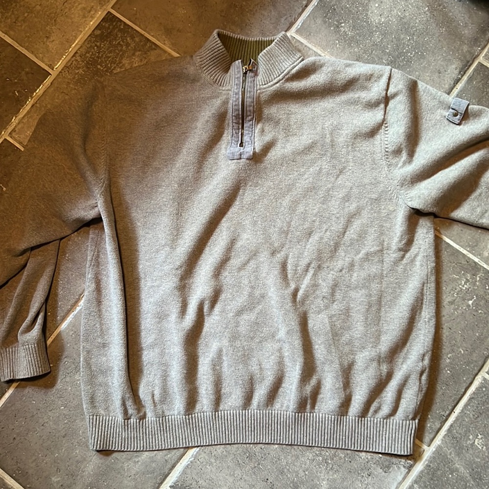 Cutter and buck quarter zip sweater